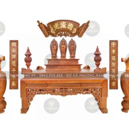 Bàn Thờ Chữ Phúc Tam Cấp | Gỗ Hương | Mã SP: BT129