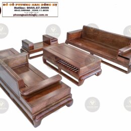 Bàn Ghế Sofa Chân Thuyền 5 Món | Mã SP: Sofa0012